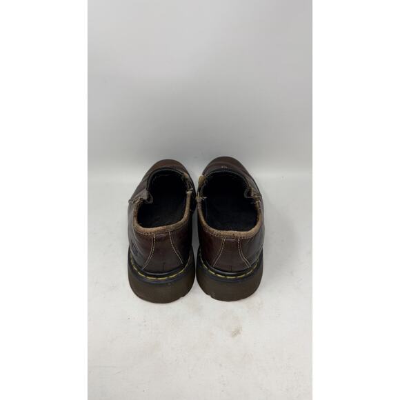 Dr. Martens England Men’s Sz 9 US Brown Leather Slip On Loafers Shoes 9729 main image 9